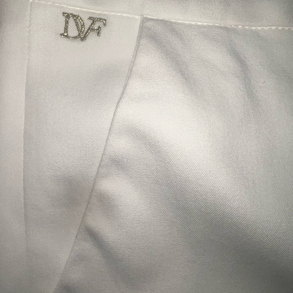Diane Von Furstenberg Off White, Cream, Ivory Trousers, size 8 - Picture 6 of 8